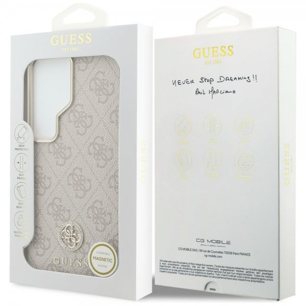 Guess Samsung Galaxy S26 Ultra Skal 4G Round MagSafe Rosa