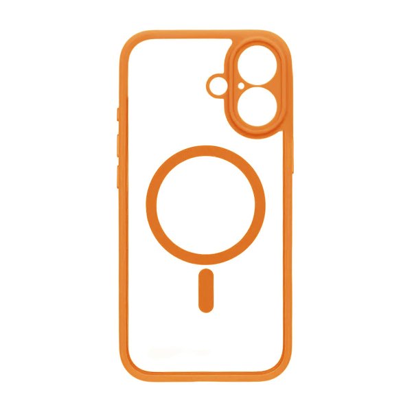 iPhone 17 Skal Kamerasarg MagSafe Orange Transparent