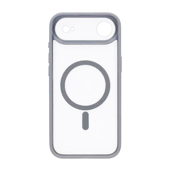 iPhone Air Skal Kamerasarg MagSafe Grå Transparent