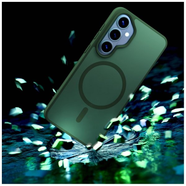 3mk Samsung Galaxy S26 Skal Smoke MagCase Grön