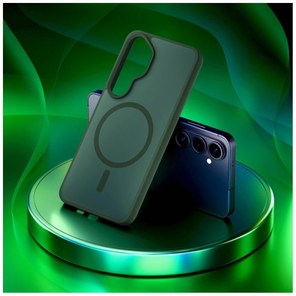 3mk Samsung Galaxy S26 Skal Smoke MagCase Grön