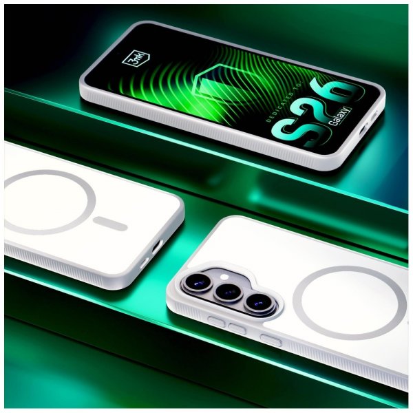 3mk Samsung Galaxy S26 Plus Skal Smoke MagCase Vit