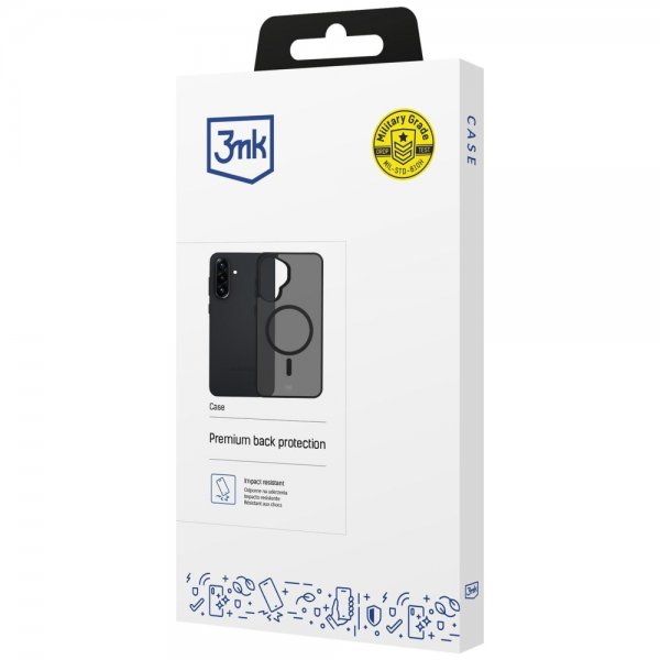 3mk Samsung Galaxy A57 Skal Smoke MagCase Svart