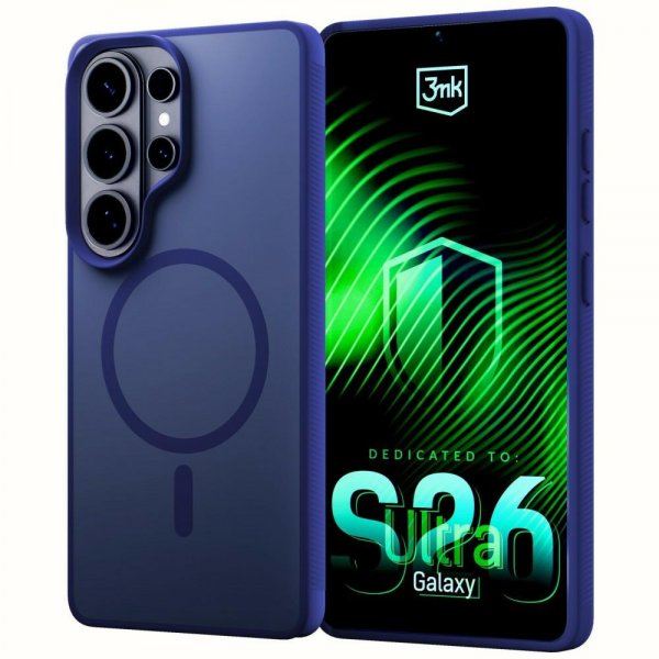 3mk Samsung Galaxy S26 Ultra Skal Smoke MagCase Blå