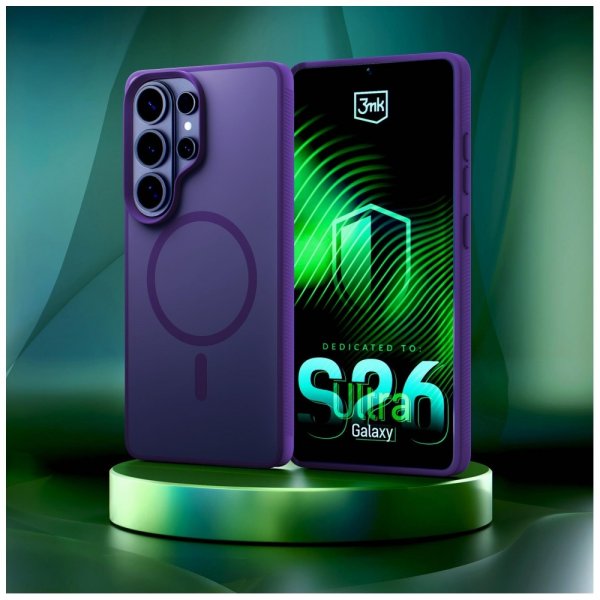3mk Samsung Galaxy S26 Ultra Skal Smoke MagCase Lila