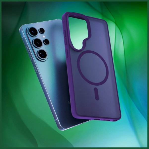 3mk Samsung Galaxy S26 Ultra Skal Smoke MagCase Lila