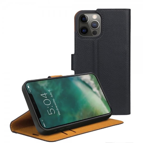 Xqisit iPhone 12/iPhone 12 Pro Fodral Slim Wallet Selection Svart