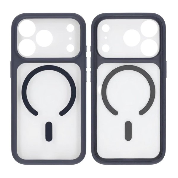 iPhone 17 Pro Max Skal Kamerasarg MagSafe Blå Transparent