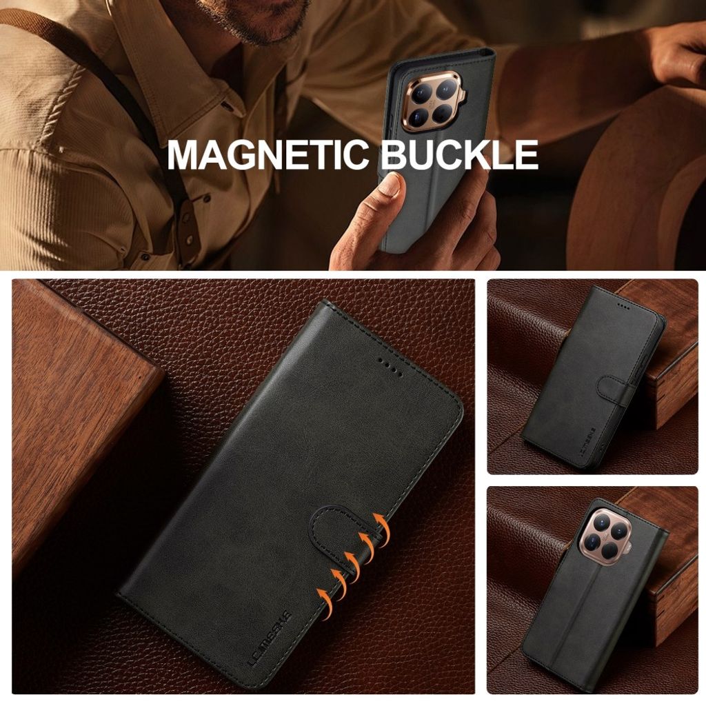 Lc.Imeeke Xiaomi 17T Fodral med Kortfack Stativfunktion Svart