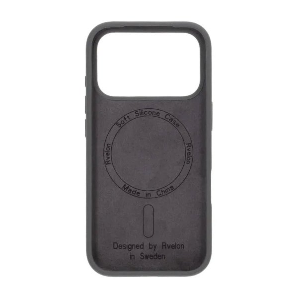 Rvelon iPhone 17 Pro Skal Silikon MagSafe Grå