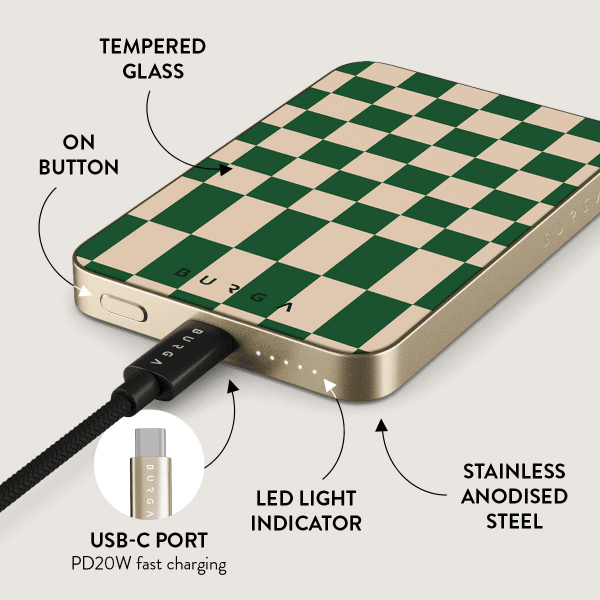Burga Powerbank MagSafe 5000 mAh Ivy League