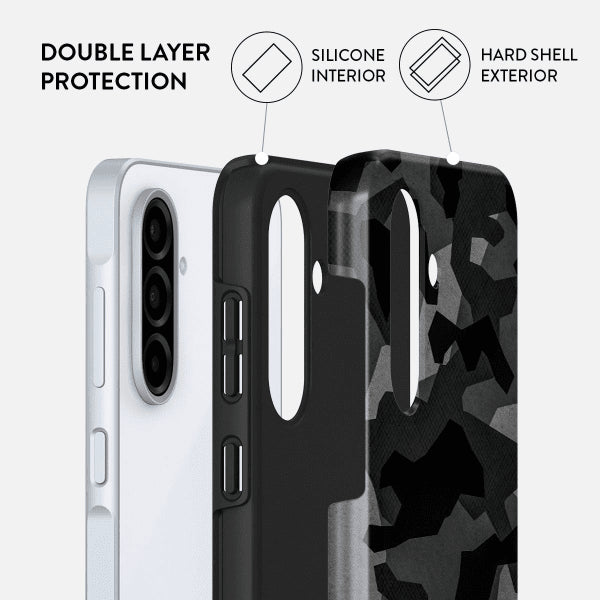 Burga Samsung Galaxy A36 Skal Tough Night Black Camo