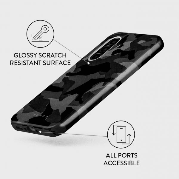 Burga Samsung Galaxy A36 Skal Tough Night Black Camo