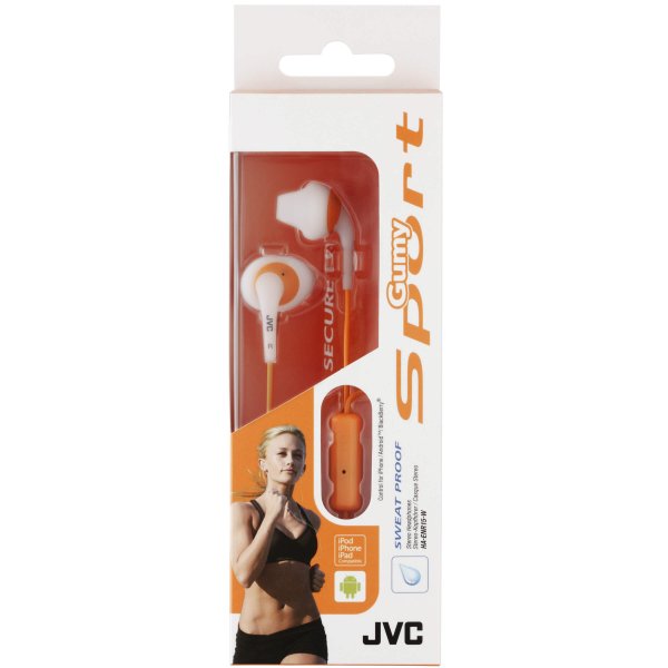 JVC Hörlurar ENR15 Sport Mic In-Ear Vit