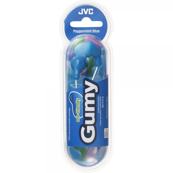 JVC Hörlurar F14 Gumy In-Ear Blå