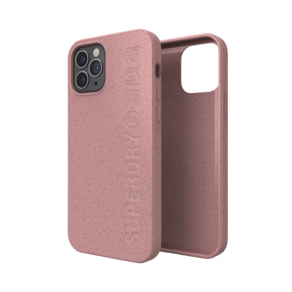 Superdry iPhone 12/iPhone 12 Pro Skal Snap Case Compostable Materials Rose Pink