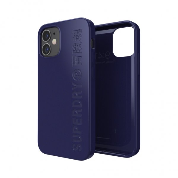 Superdry iPhone 12 Mini Skal Snap Case Compostable Materials Navy Blue