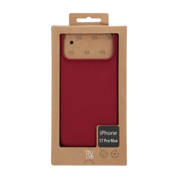 Rvelon iPhone 17 Pro Max Skal Silikon MagSafe Röd