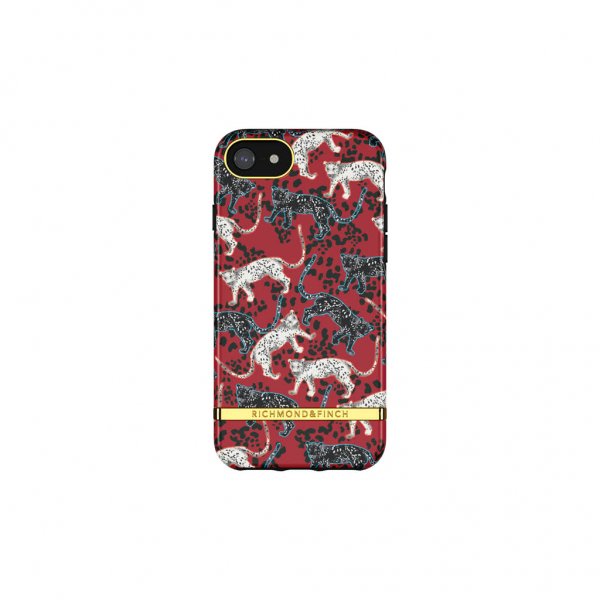 Richmond & Finch iPhone 6/6S/7/8/SE Skal Samba Red Leopard