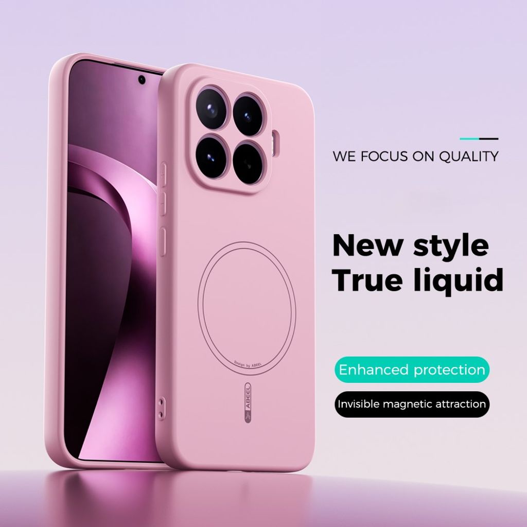 ABEEL Xiaomi 17T Pro Skal Silikon MagSafe Rosa