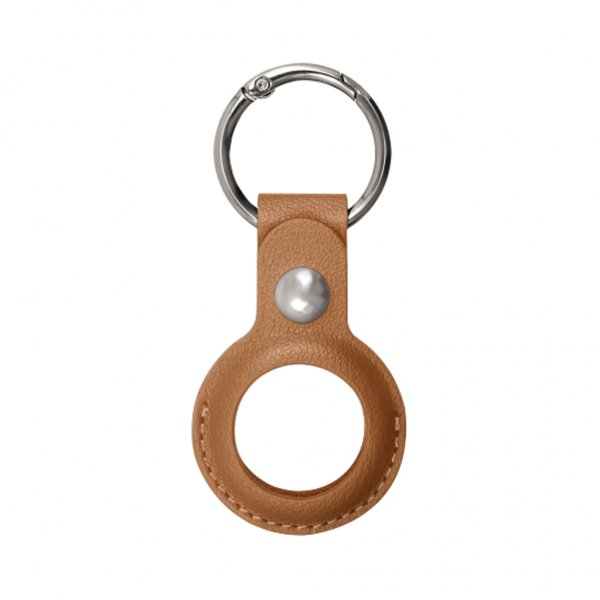 Xqisit AirTag Hållare PU Case Brun