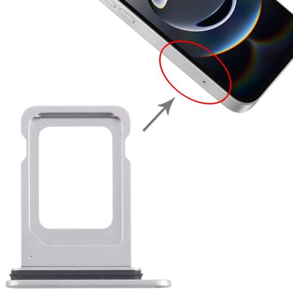 iPhone 16e Simkortshållare - Vit