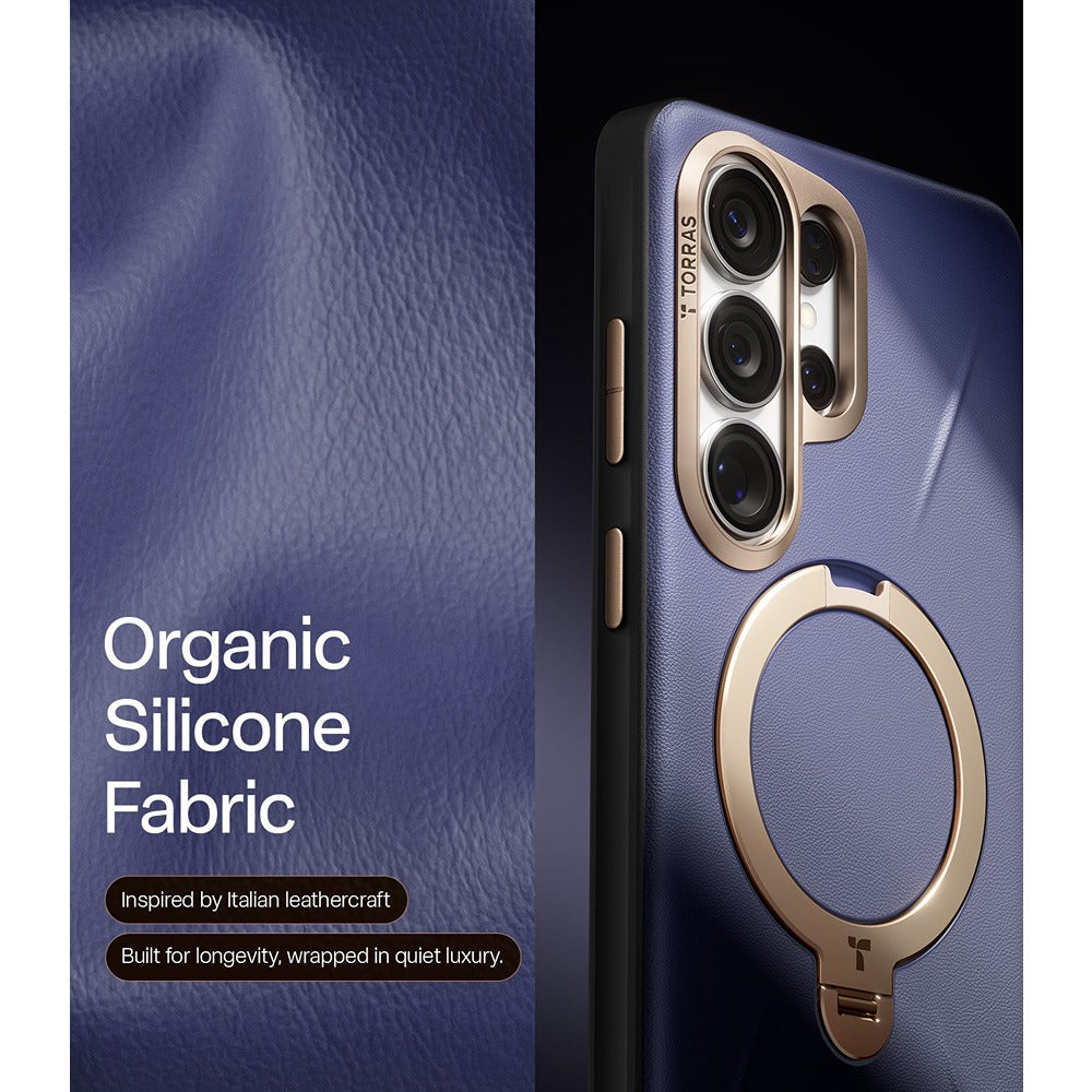 Torras Samsung Galaxy S26 Ultra Skal Ostand Q3 Vegskin Dark Purple
