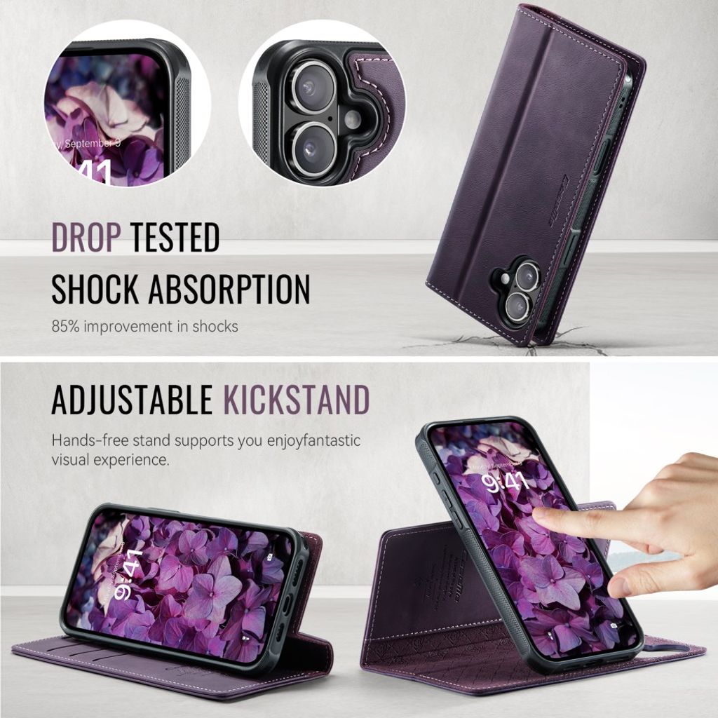 CaseMe iPhone 17 Fodral C49 Series Lila