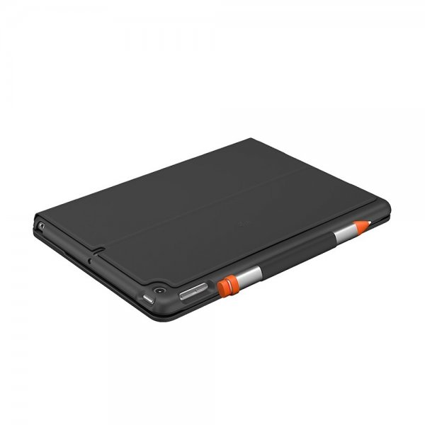 Logitech iPad 10.2 (gen 7/8/9) Fodral med Tangentbord Slim Folio Nordic Grå