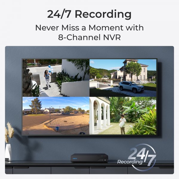 Reolink NVS8 (RLN8-410) 8-kanals PoE NVR
