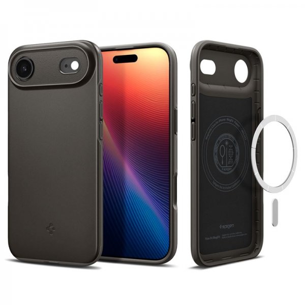 Spigen iPhone Air Skal Thin Fit MagFit Gunmetal