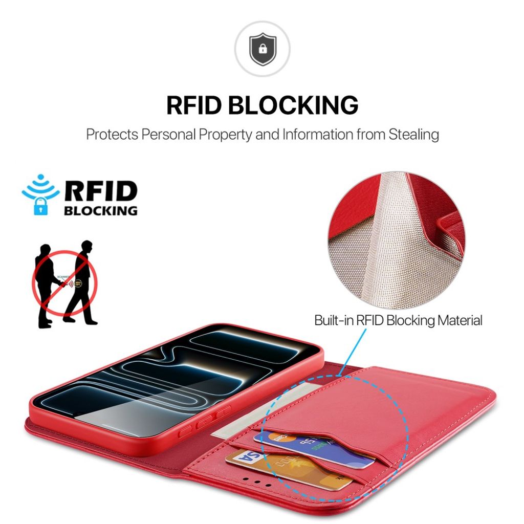 Dux Ducis iPhone 17 Pro Max/iPhone 18 Pro Max Fodral Hivo Series Röd
