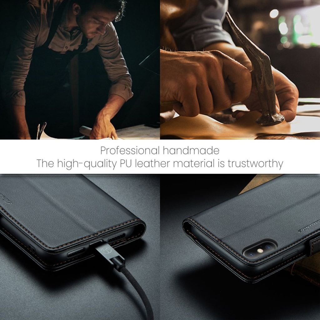 CaseMe iPhone Xs Max Fodral 023 Series Svart