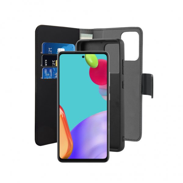 Puro Samsung Galaxy A52/A52s 5G Fodral Wallet Detachable 2 in 1 Svart