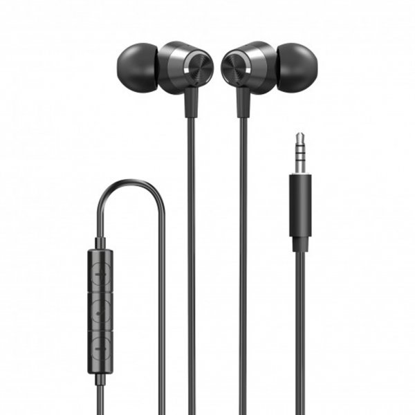 Xqisit Trådade Hörlurar In-Ear Headset 3.5mm Svart