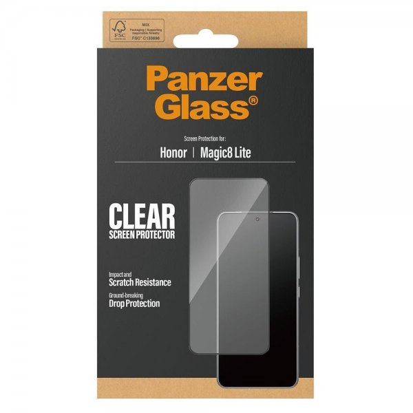 PanzerGlass Honor Magic 8 Lite Skärmskydd Ultra-Wide Fit