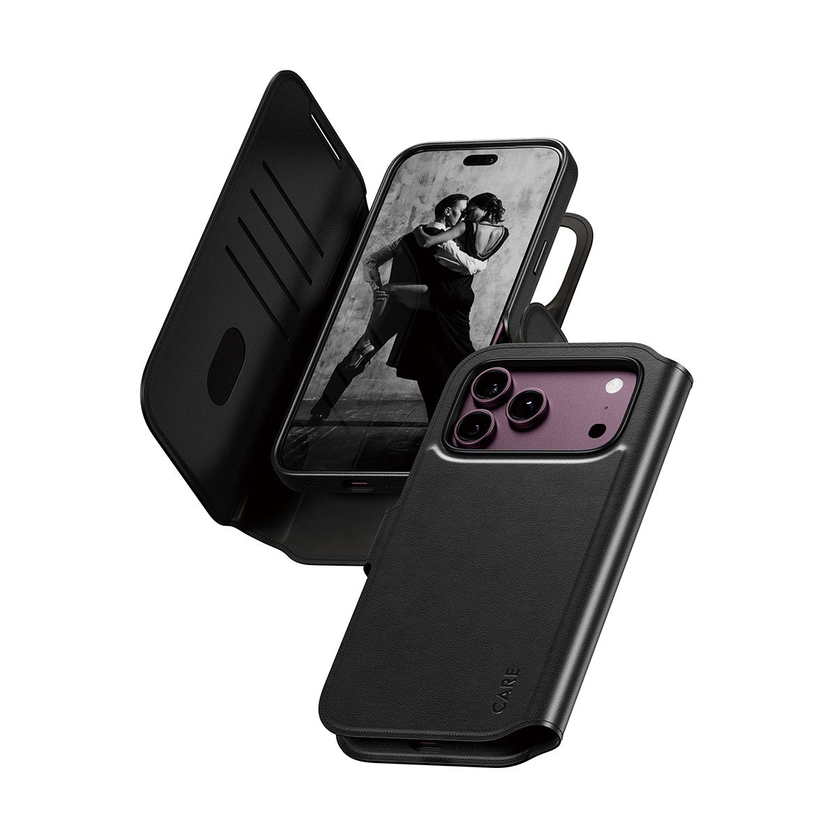 CARE by PanzerGlass iPhone 17 Pro Max/iPhone 18 Pro Max Fodral Tango Wallet MagSafe Svart