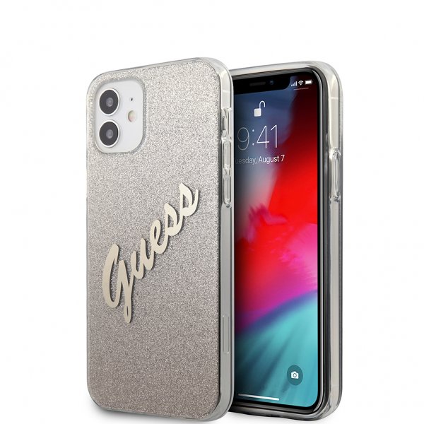 Guess iPhone 12 Mini Skal Vintage Gradient Guld