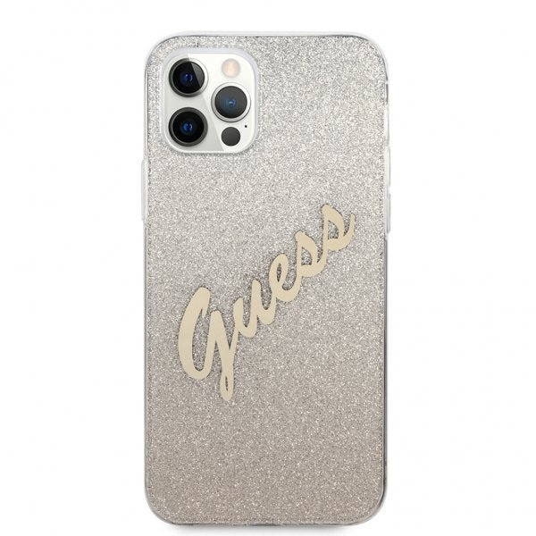 Guess iPhone 12 Pro Max Skal Vintage Gradient Guld