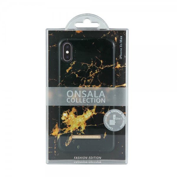 Onsala iPhone Xs Max Skal Fashion Edition Goldmine Marble