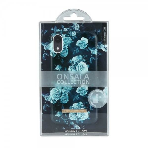 Onsala iPhone Xr Skal Fashion Edition Dark Flower