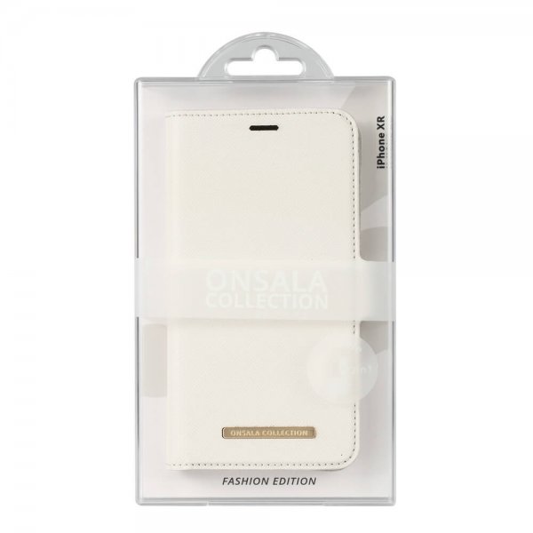 Onsala iPhone Xr Fodral Fashion Edition Löstagbart Skal Saffiano Vit