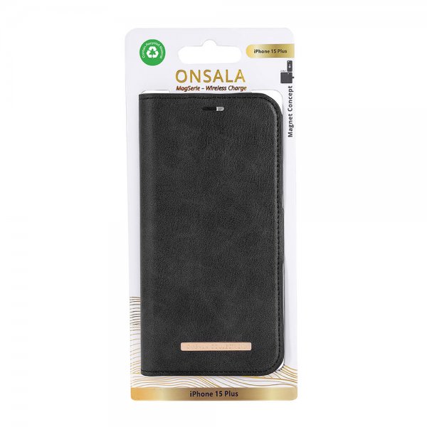 Onsala iPhone 15 Plus Fodral MagSeries Löstagbart Skal Svart