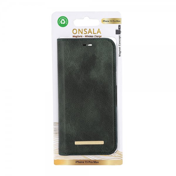 Onsala iPhone 15 Pro Max Fodral MagSeries Löstagbart Skal Grön