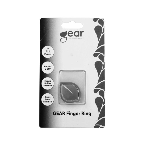 Gear Mobilring Löv med Ställfunktion Silver