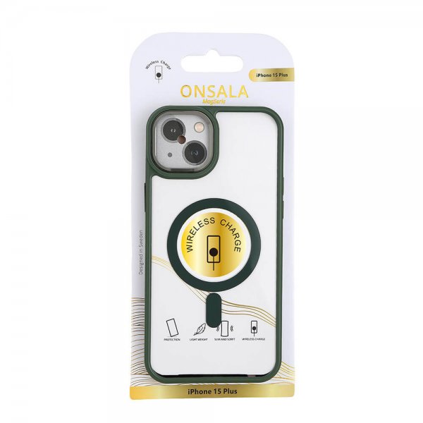 Onsala iPhone 15 Plus Skal Bumper MagSeries Grön