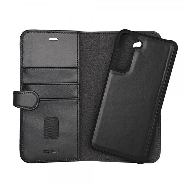 Buffalo Samsung Galaxy S21 FE Fodral 2-in-1 Detachable Wallet Svart