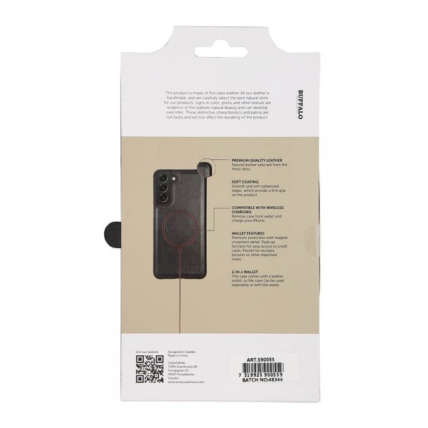Buffalo Samsung Galaxy S21 FE Fodral 2-in-1 Detachable Wallet Svart