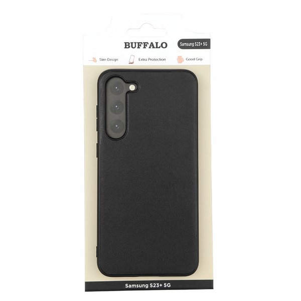 Buffalo Samsung Galaxy S23 Plus Skal PU Svart