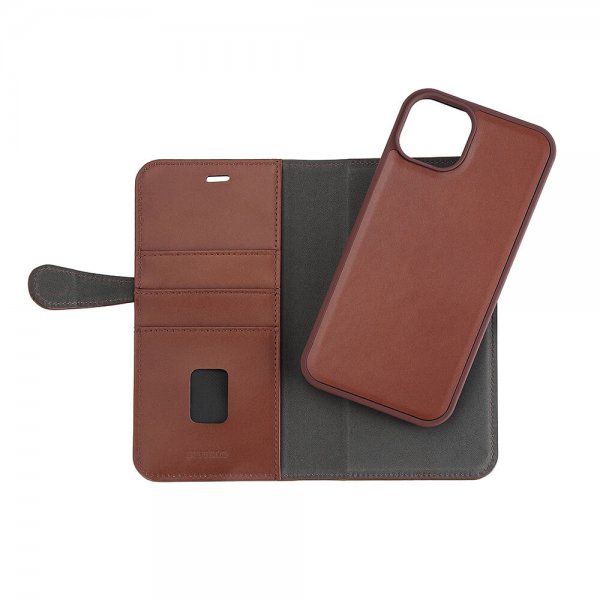 Buffalo iPhone 15 Plus Fodral 3 Kortfack Löstagbart Skal MagSeries Brun